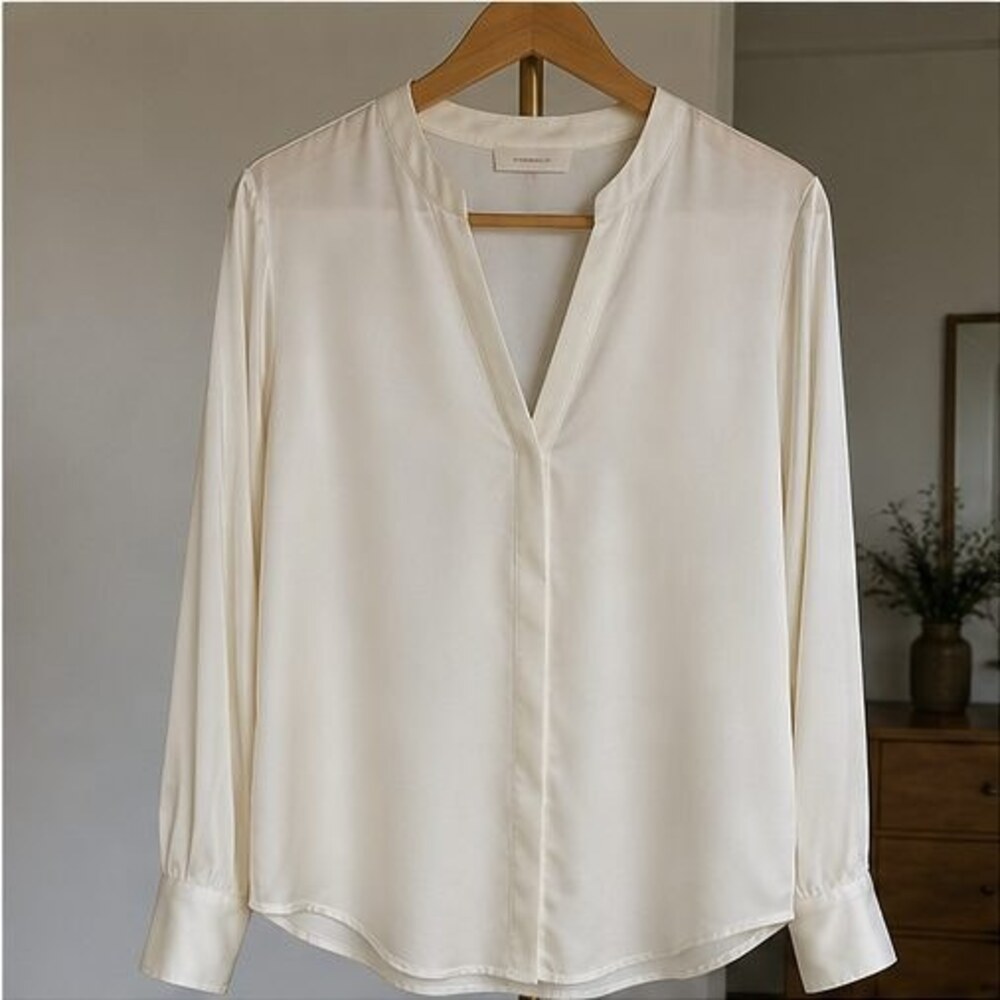 White Lace Trim Top